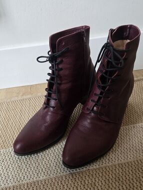 Poppy Barley Burgundy Boots
